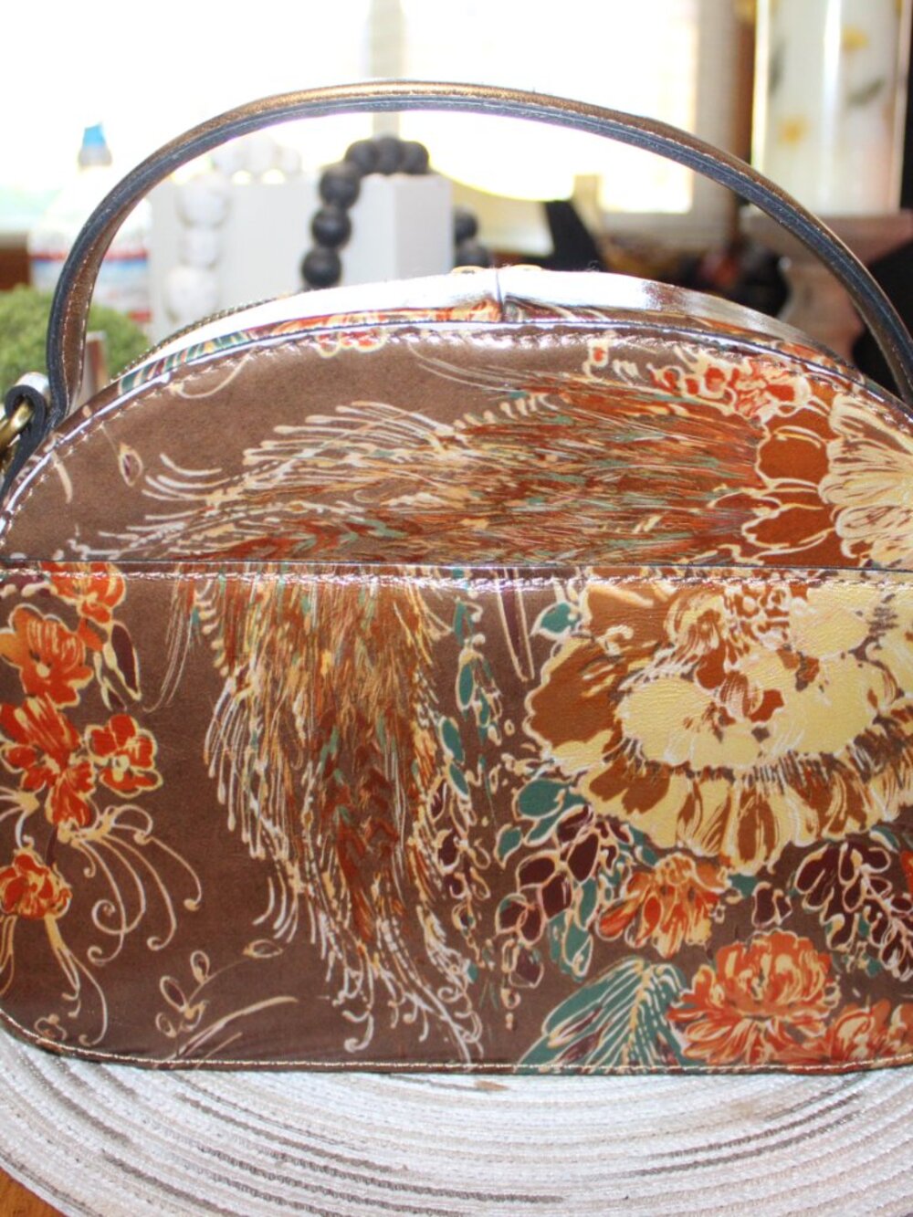 Patricia Nash Crossbody/top handle purse and matching wallet set. Beautiful! - Picture 9 of 15